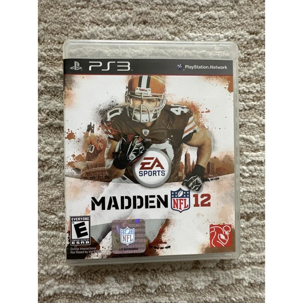 Madden 12 NFL football(2012)PS3 Playstation3 Tested CIB Blue Ray Disc Compatible